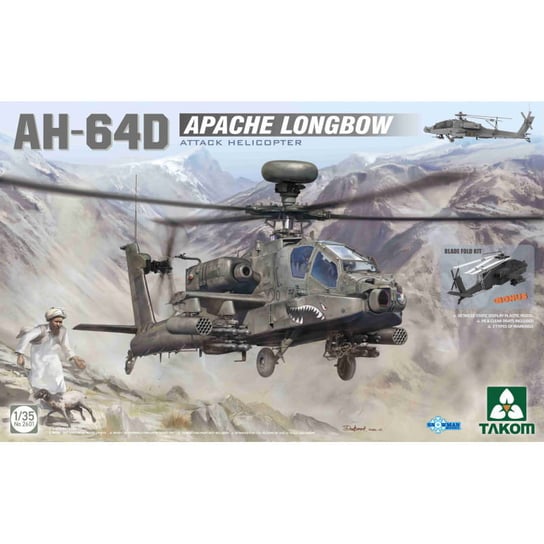 Ah-64D Apache Longbow Attack Helicopter 1:35 Takom 2601 Takom