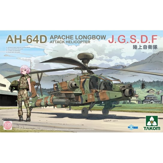 Ah-64D Apache Longbow Attack Helicopter Jgsdf 1:35 Takom 2607 Takom