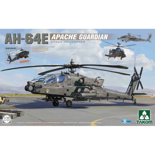 Ah-64E Apache Guardian Attack Helicopter 1:35 Takom 2602 Takom