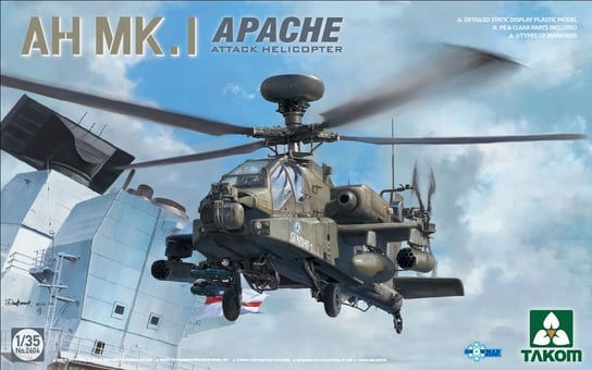 Ah Mk.I Apache (Attack Helicopter) 1:35 Takom 2604 Takom