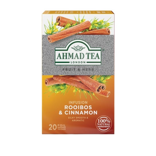 Ahmad Tea Napar Herbaciany Rooibos i Cynamon 20 torebek aluminiowych Ahmad Tea