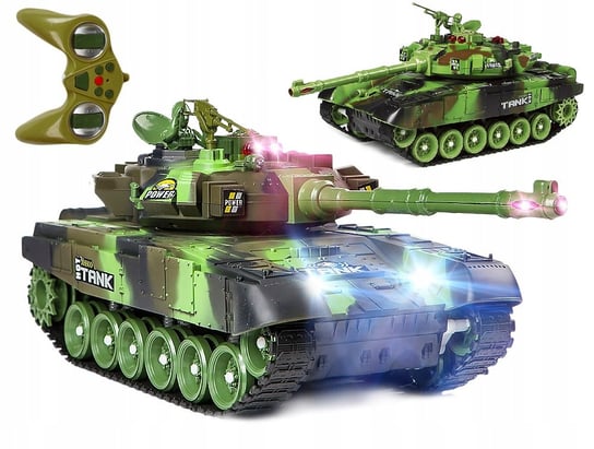 Aig, czołg zdalnie sterowany, Big War Tank, zielony AIG
