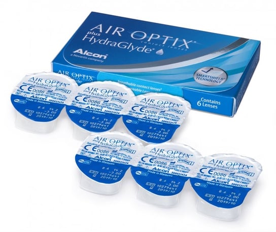 Air Optix, Plus HydraGlyde, Soczewki miesięczne -10,00, 6 szt. Air Optix