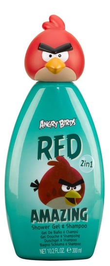 Air-Val, Angry Birds Red, Żel pod prysznic i szampon 2w1, 300 ml Air Val
