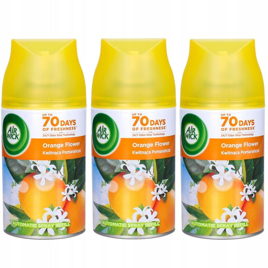 Air Wick Freshmatic Zapas Wkład Citrus Kwitnąca Pomarańcza 3 x 250 ml AIR WICK