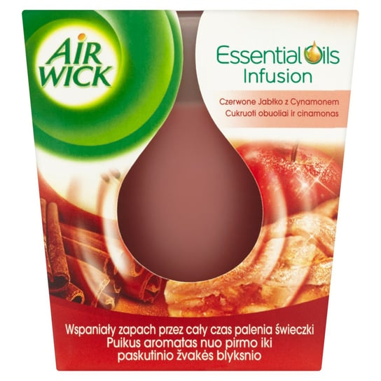Air Wick Świeczka Zapachowa Jabłko Cynamon 105 G Essential Oils Air Wick