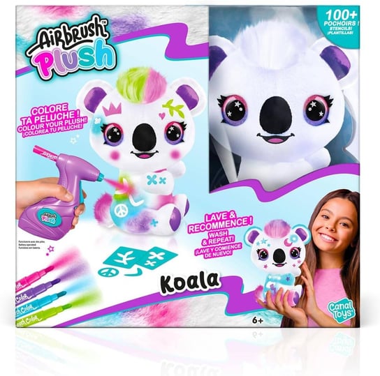 Airbrush Plush Pokoloruj Pluszaka Plusz Miś Koala Maskotka Do Kolorowania Canal Toys