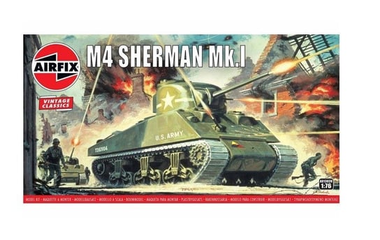 Airfix, Model do sklejania Czołg Sherman M4 Mk1, 14+ Airfix