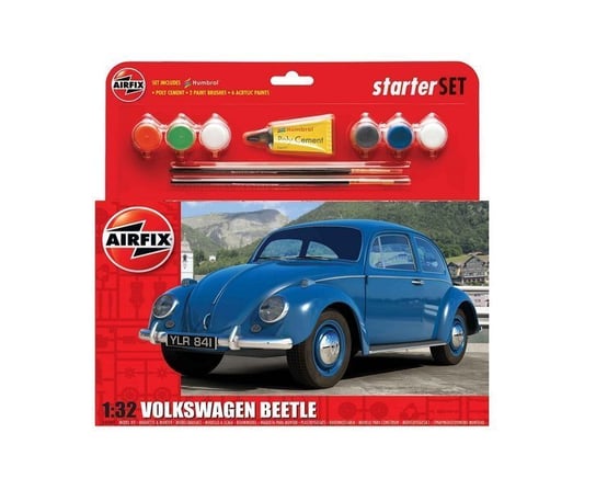 Airfix, model kolekcjonerski Volkswagen Beetle, zestaw z farbami Airfix