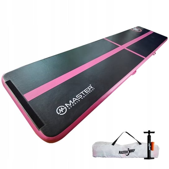 Airtrack Dmuchana Mata Gimnastyczna Master 400 X 100 X 10 Cm Black-Pink Master