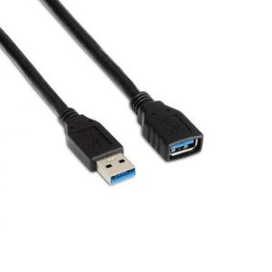 AISENS A105 – 0042 Kabel 2 m USB 3 przedłużacz, odpowiedni do obudowy zewnętrznej/konsoli do gier/aparatu cyfrowego/kamery internetowej/drukarki/myszy czarny Konik