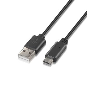 AISENS A107 – 0051 – Kabel USB 2.0 do szybkiego ładowania (do 3 A) 1 m, czarny Konik