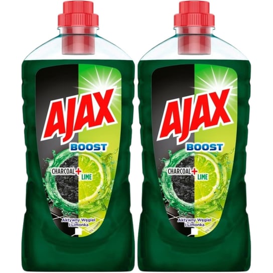 Ajax Boost Charcoal Lime Płyn Do Podłóg 2X 1L Ajax