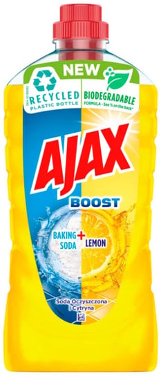 Ajax Boost Lemon Soda Płyn do Mycia Podłóg 1L Ajax