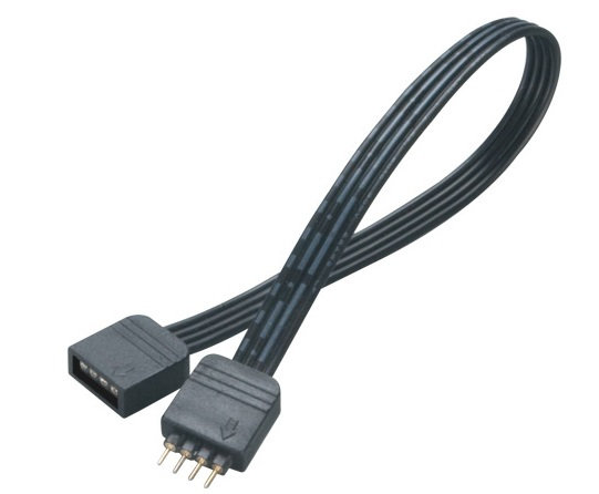 Akasa Przedłużacz kabla RGB LED 4-pin 50cm (AK-CBLD01-50BK) Akasa
