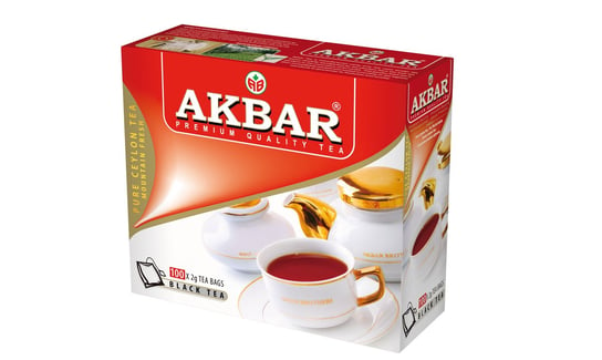 Akbar Herbata Czarna Expresowa 100 saszetek 200 g Akbar
