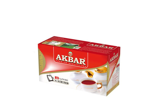 Akbar Herbata Czarna Expresowa 50 saszetek 100 g Akbar