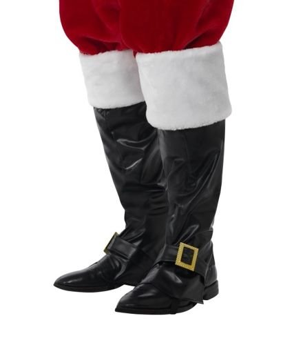 Akcesoria Świętego Mikołaja - nakładki buty z klamrą Smiffys
