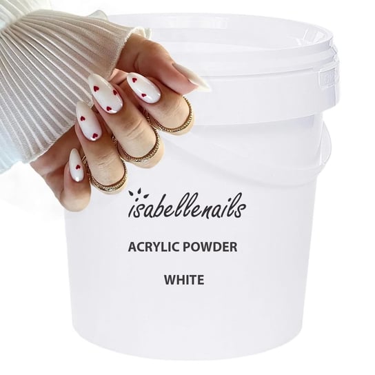 Akryl Do Paznokci Puder Proszek Akrylowy White 1L Isabellenails Biały Isabellenails