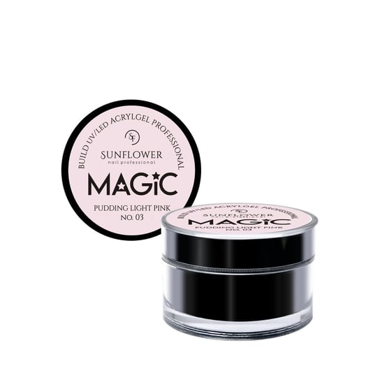 Akrylożel UV/Led Żel Budujący "MAGIC" - Pudding Light Pink 15g SUNFLOWER