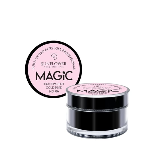 Akrylożel UV/Led Żel Budujący "MAGIC" - Trans. Cold Pink  50g SUNFLOWER