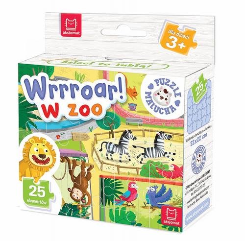 Aksjomat, puzzle, Wrrroar! W zoo, 25 el. Aksjomat