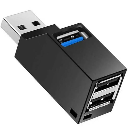 Aktywny HUB USB 3 portowy 2x 2.0 oraz 1x3.0 czarny AK337 Aptel