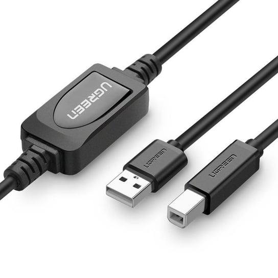 Aktywny kabel USB 2.0 A-B UGREEN US122 do drukarki, 10m (czarny) uGreen