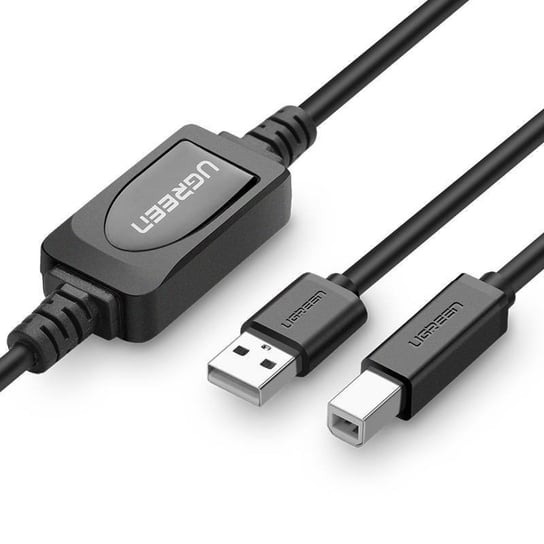 Aktywny kabel USB 2.0 A-B UGREEN US122 do drukarki, 15m (czarny) uGreen