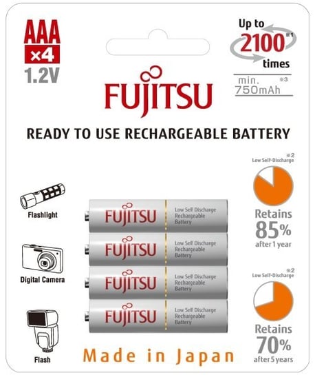 Akumulator AAA FUJITSU HR-4UTCEX, Ni-MH, 800 mAh, 1.2 V, 4 szt. Fujitsu