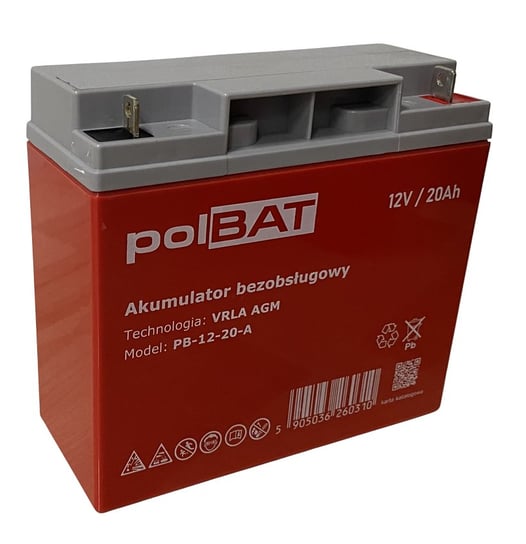 Akumulator AGM 12V 20Ah polBAT PolBAT