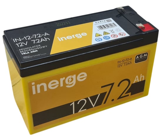 Akumulator AGM 12V 7.2Ah INERGE Inerge