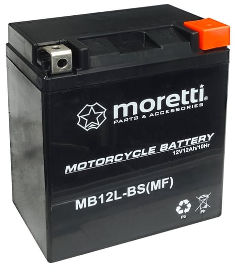 Akumulator AGM (GEL) MB12L-BS Moretti 12V 12Ah 145A P+ Moretti