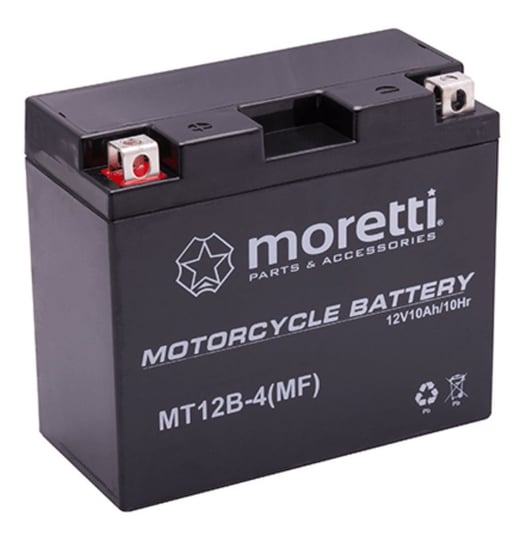 Akumulator AGM (GEL) MT12B Moretti 12V 10Ah 125A L+ Moretti