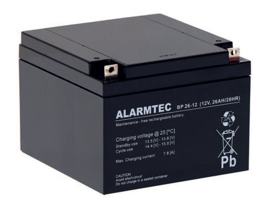 Akumulator Alarmtec BP 26-12, 12 V, 26 Ah ALARMTEC