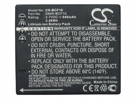 Akumulator Bateria Do Panasonic Typu Dmw-Bcf10 / Cga-S009 / Cga-S009E Panasonic