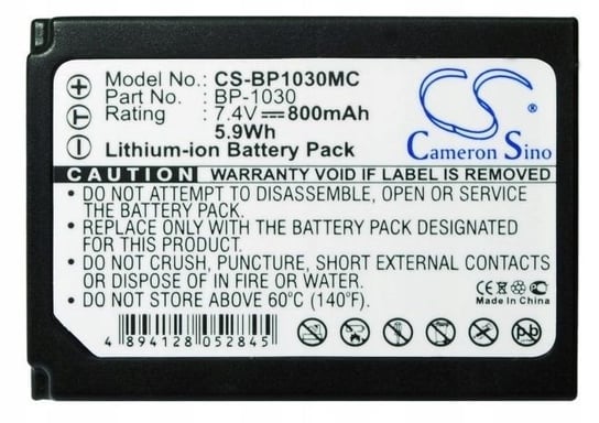 Akumulator Bateria Do Samsung Typu Bp-1030 / Ed-Bp1030 / Cs-Bp1030Mc Samsung Electronics