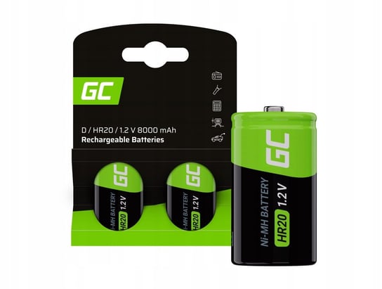 Akumulator Bateria Green Cell D (R20) 8000 mAh 2 szt. Green Cell