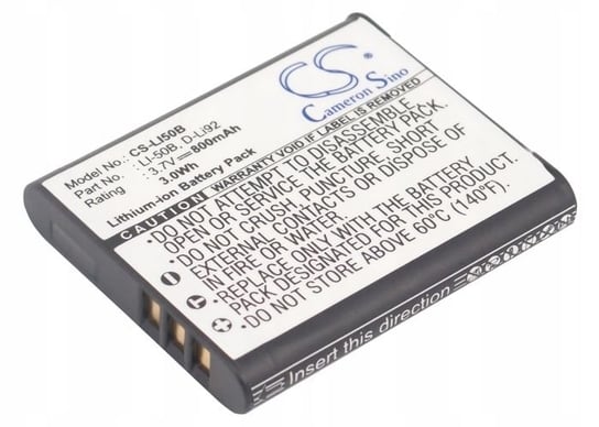 Akumulator Bateria Typ Li50b Li-50b Do Olympus / Ricoh / Pentax / Casio / Ge / Kodak / Cs-li50b Inny producent