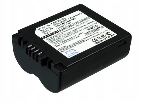 Akumulator Bateria Typu Cga-s006e / Cga-s006 / Cgr-s006 / Cgr-s006e / Dmw-bma7 / Bp-dc5 Do Panasonic / Cs-pds006 Inny producent