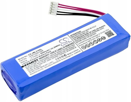 Akumulator Bateria Typu Gsp1029102r / P763098 Do Jbl Charge 2 / 2+ / 2 Plus / 3 2015 / Cs-jml310sl Inna marka
