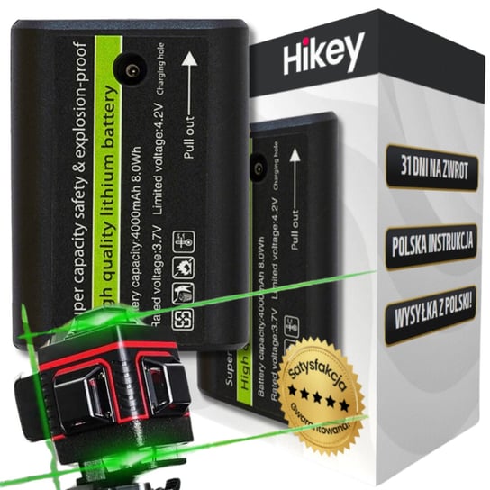 Akumulator Do Poziomicy Laserowej Bateria Do Lasera Krzyżowego 4000 Mah Hikey