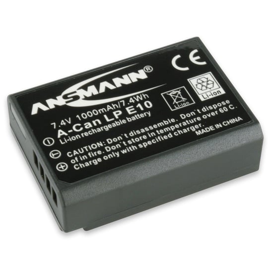 Akumulator Li-Ion do Canon LP-E10 ANSMANN, 1000 mAh, 7.4 V Ansmann