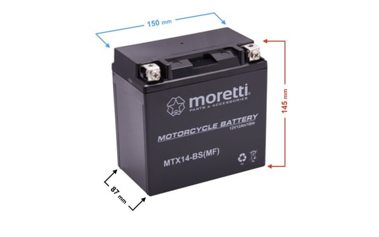 Akumulator Moretti AGM (Gel) MTX14-BS Moretti