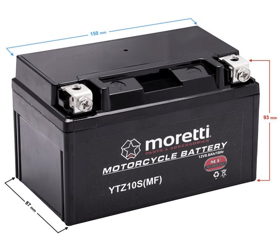 Akumulator Moretti AGM (Gel) MTZ10S Moretti