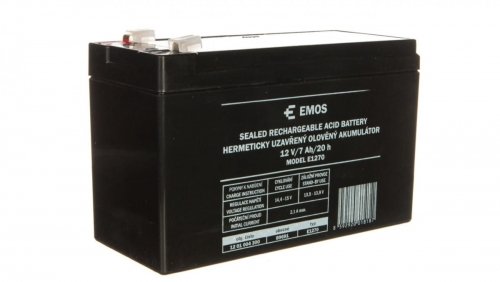 Akumulator ołowiowy AGM 12V 7Ah F4,7 B9691 Emos