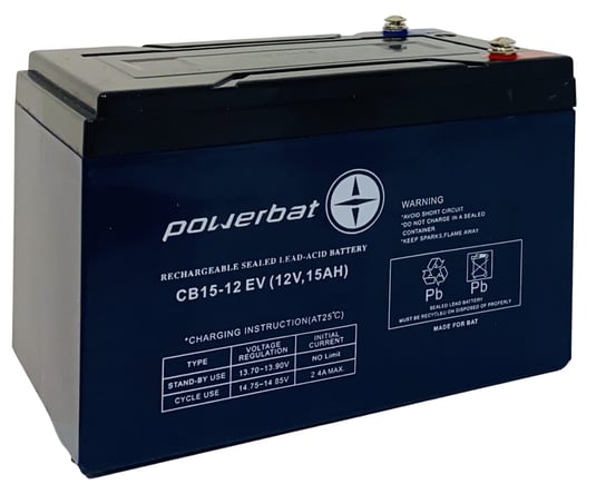 Akumulator POWERBAT (Gel) 12V 15Ah 6-DZM-15 Inny producent