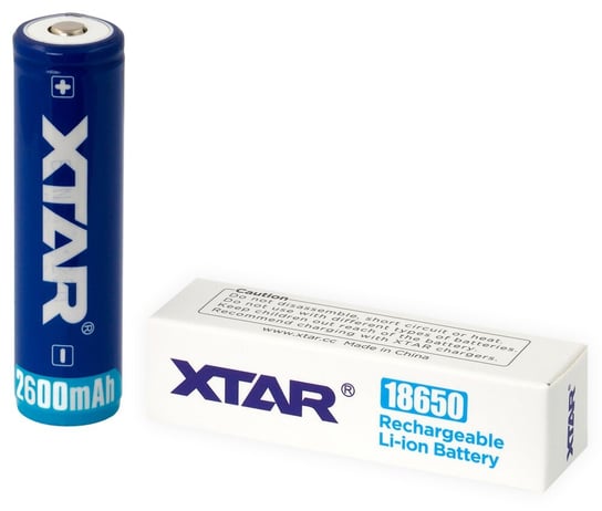 akumulator XTAR 18650 Li-ion 2600 mAh 3,7V z zabezpieczeniem Xtar