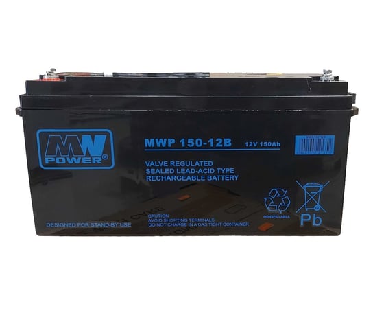 Akumulator żelowy 12V/150Ah MWP Pb 483 × MW Power