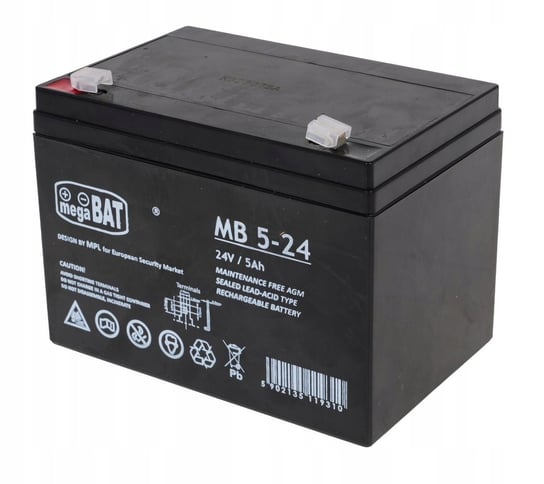 Akumulator Żelowy 24V/5Ah Do Pojazdów Elektrycznych Dla Dzieci Część Zapaso Inna marka